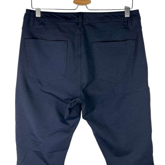 BYLT Pants Mens 33 x 30 Everyday 2.0 Chino Slim Fit Straight Zip Pocket Navy. - Picture 4 of 7